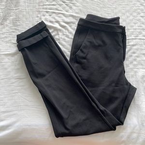 Black lululemon dress pant with reflective dots